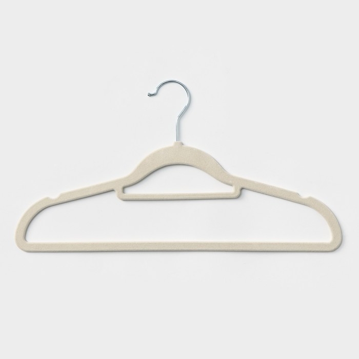 Плечики - вешалки для одежды, 41×22 см, 5 шт, цвет белый Плечики - вешалки для одежды, 41×22 см, 5 шт, цвет белый