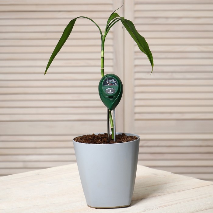 Измеритель почвы 3 в 1: для влажности, кислотности, освещённости, цвет МИКС, Greengo Измеритель почвы 3 в 1: для влажности, кислотности, освещённости, цвет МИКС, Greengo