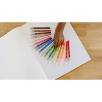Фломастеры 12 цветов BIC Kids Visa, детские, смываемые, тонкое письмо