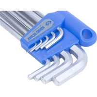 Набор ключей&nbsp;Г-обр.шестигран.1,5-10мм,длинные, шар.,9 пр. KING Tony 20109MR