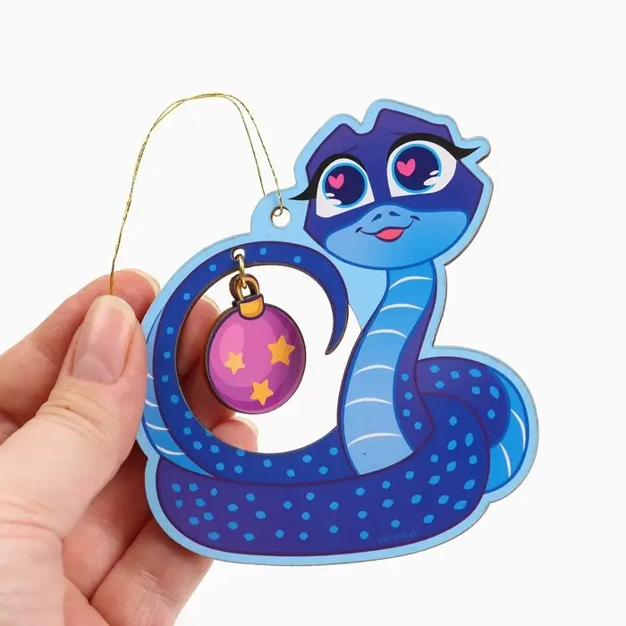 Елочная игрушка «Змейка» 6 шт., 8.5×9.6 см Елочная игрушка «Змейка» 6 шт., 8.5×9.6 см