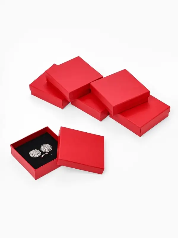 Коробочка подарочная под набор &laquo;Минимал&raquo;, 9&times;9 см, (полезная часть 8.5&times;8.5 см), красная