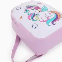 Рюкзак дет 18*8*23 см, Единорог, отд на молнии, сиреневый
