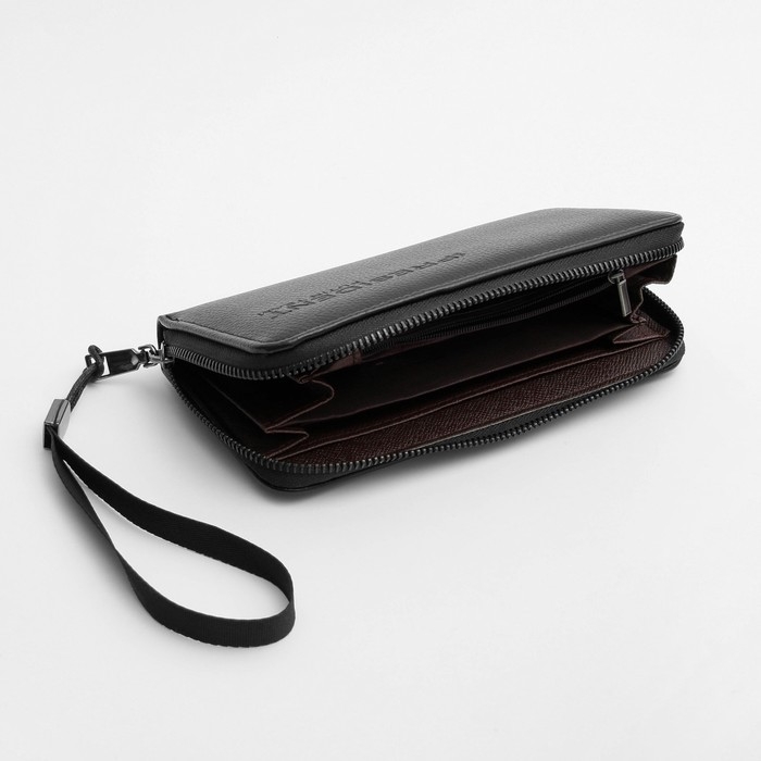Портмоне с молнией «President», 19 x 9,5 x 1,5 см