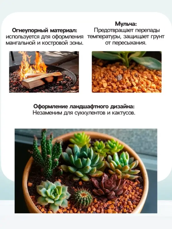 Крошка шамотного кирпича &laquo;Рецепты дедушки Никиты&raquo;, фр 5-20, 2 кг