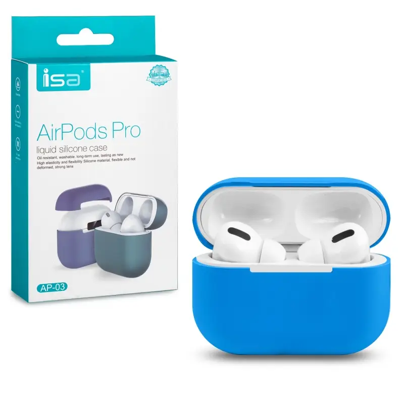 Чехол для AirPods Pro Silicone Case ISA Blue