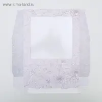 Кондитерская упаковка, коробка с ламинацией «Flowers», 20 х 20 х 4 см