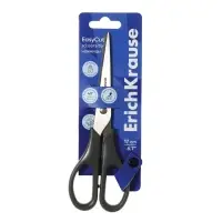 Ножницы 17 см ErichKrause "EasyCut", двойная заточка, микс, европодвес