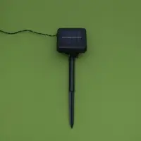 Гирлянда &laquo;Нить&raquo;, 4.5 м, уличная, с насадками &laquo;Пчёлка&raquo;, IP44, 30 LED, 2 режима, солнечная батарея, тёмная нить, свечение тёплое белое