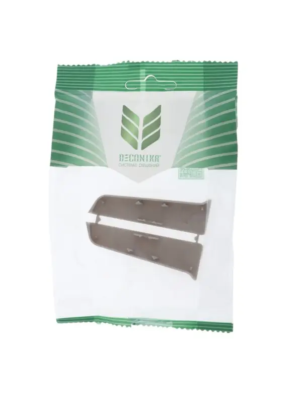 Торцевые заглушки для плинтуса &laquo;Деконика&raquo;, пара, 70 мм, цвет 548 лофт серый