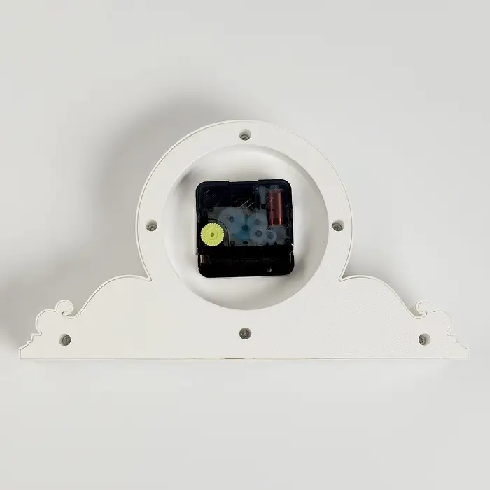 Часы настольные каминные &laquo;Милица&raquo;, бесшумные, d=9.5 см, белые