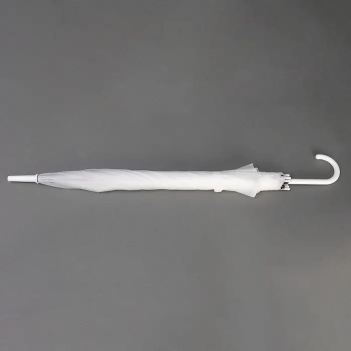 Зонт - трость полуавтоматический «Однотонный», 8 спиц, R=46/55 см, D=92 см, белый Зонт - трость полуавтоматический «Однотонный», 8 спиц, R=46/55 см, D=92 см, белый