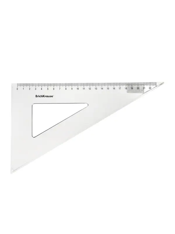 Треугольник 60*, 22 см, ErichKrause Clear