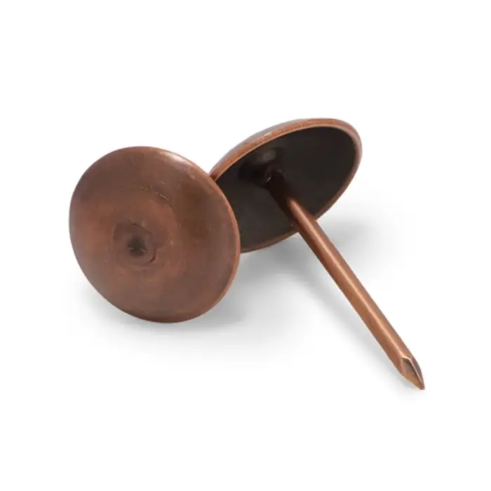 Гвозди ТУНДРА, декоративные, обивочные, 10&times;18.5 мм, медь, 100 шт.