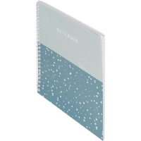 Бизнес-тетрадь Flakes blue обложка УФ лак, спираль, А5, 48л, клетка