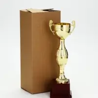 Кубок 042С, наградная фигура, золото, подставка пластик, 26.2&times;8.7&times;7.5 см