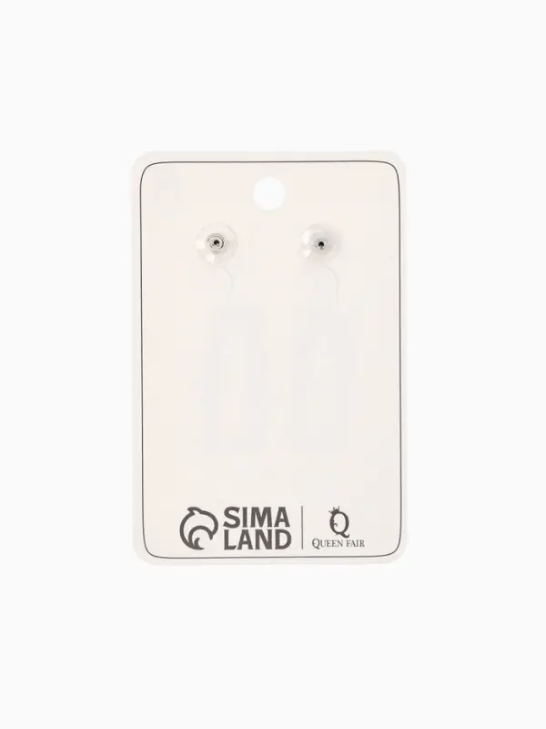 Серьги металл &laquo;Карибы&raquo;, прямоугольные, цвет серебро