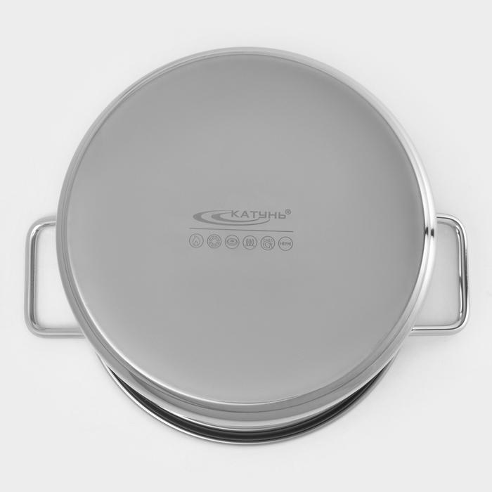 Кастрюля «Общепит», 15 л, d=30 см, h=25 см, капсульное дно, индукция Кастрюля «Общепит», 15 л, d=30 см, h=25 см, капсульное дно, индукция