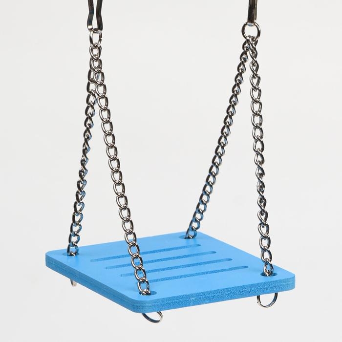 Качели для грызунов на цепочках, 8,5 х 7 см, вспененный ПВХ, голубые Качели для грызунов на цепочках, 8,5 х 7 см, вспененный ПВХ, голубые