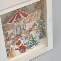 Коробка складная &laquo;Карусель с лошадками&raquo; 18&times;23&times;14 см