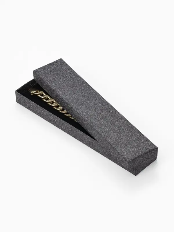 Набор коробочек подарочных 6 шт. под браслет/цепочку/часы &laquo;Блеск&raquo;, 21&times;4 см, цвет чёрный (7892893)