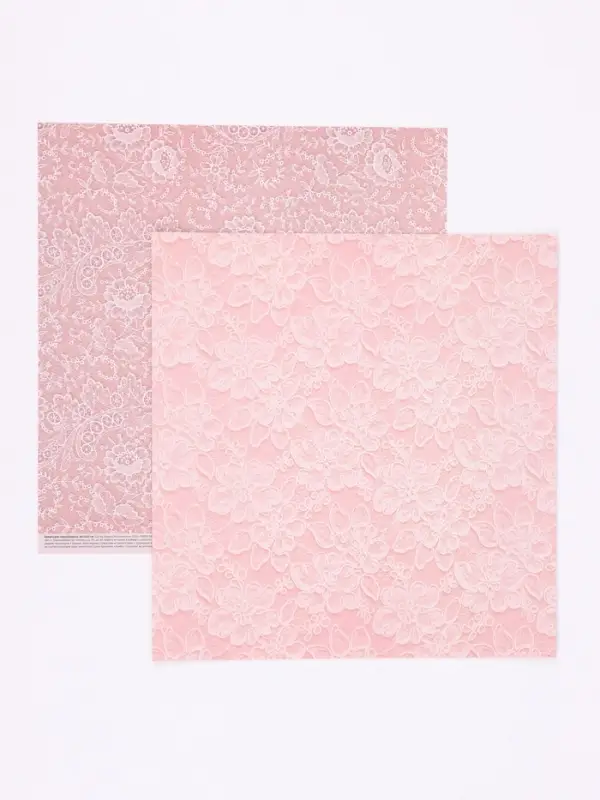 Бумага для скрапбукинга &laquo;Кружева&raquo;, 180 г/м, 30.5&times;32 см