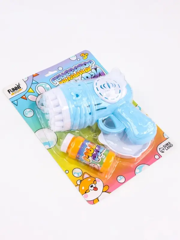 Генератор мыльных пузырей Funny toys «Пузырики», 16×15×7.5 см, МИКС Генератор мыльных пузырей Funny toys «Пузырики», 16×15×7.5 см, МИКС
