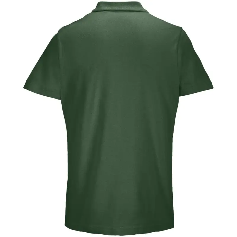 Рубашка поло унисекс Pulse, темно-зеленая, размер S