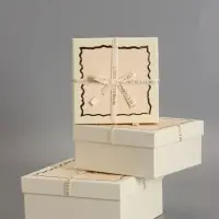 Наборок коробок 3 в 1 прямоугольные 19*19*9.8 17*17*8.0 15*15*6.5 см