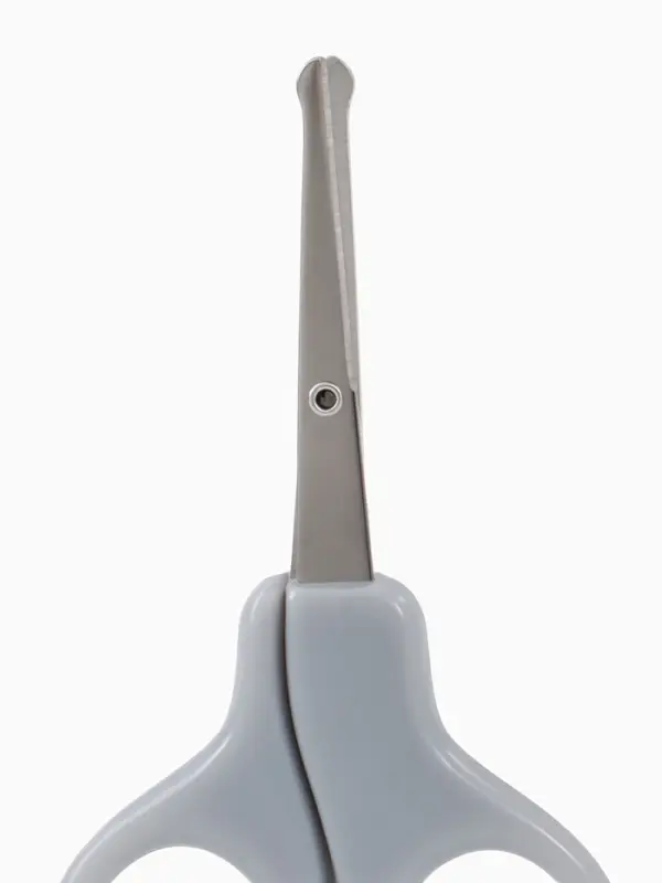 Ножницы детские маникюрные, закругленные кончики, Крошка Я, цвет серый