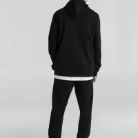Толстовка с капюшоном унисекс Hoodie, черная, размер XS
