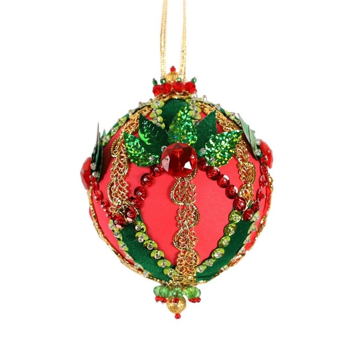 Новогодний шар из пайеток «Император» Новогодний шар из пайеток «Император»