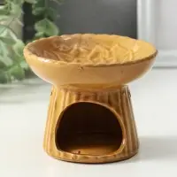 Аромалампа керамика "Лотос" коричневая11,4х11,4х9 см Аромалампа керамика "Лотос" коричневая11,4х11,4х9 см