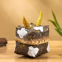 Корзинка &laquo;Бычок&raquo;, 10&times;10&times;13 см, бамбук