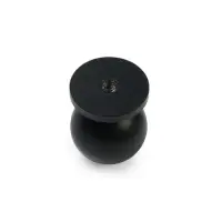 Ручка-кнопка мебельная CAPPIO RK146, d=20 мм, черный