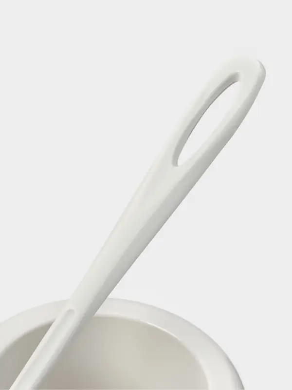 Ёршик для унитаза Rambai, d=15.5 см, h=35 см, с подставкой, серый