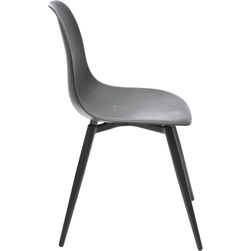 Стул Комус EAMES PLAST HN BLACK (BOX-4) (KM) RU K02 черный/черный