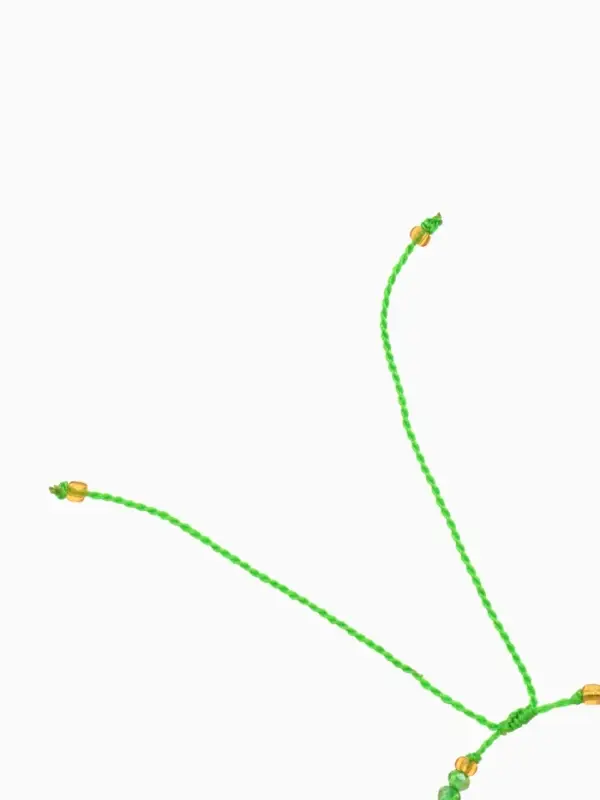 Браслет, длина 16 см, цв. зелёный