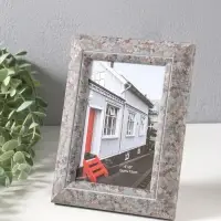 Фоторамка пластик 10х15 см "Марокканская мозаика" оттенки коричневого 19,8х15х2 см