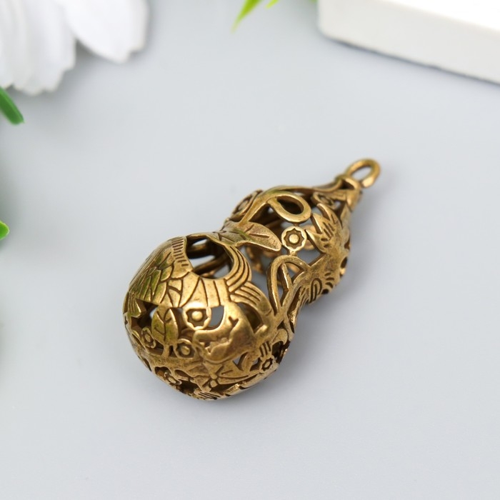 Колокольчик металл  Колокольчик металл "Тыква Горлянка" бронза 3,7х2х2 см