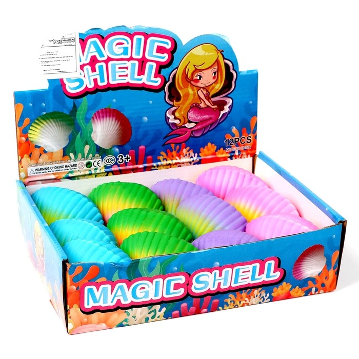 Мялка Мялка "Ракушка" с пастой, цвета МИКС