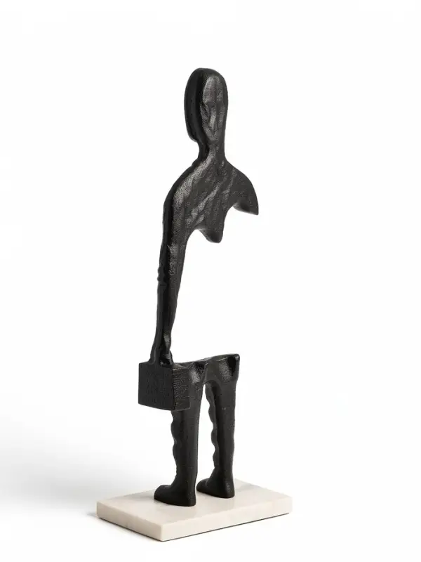 Сувенир &laquo;Опустошение&raquo;, 14&times;10&times;47 см, алюминий, мрамор