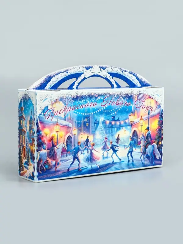 Подарочная новогодняя коробка «Вечерняя мелодия» , Портфель макси широкий, 37×8×20.2 см Подарочная новогодняя коробка «Вечерняя мелодия» , Портфель макси широкий, 37×8×20.2 см