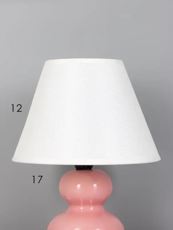 Лампа настольная RISALUX &laquo;Дуэт&raquo;, E14, 40 Вт, розовая, 18.5&times;18.5&times;24 см