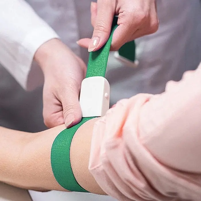 Жгут текстильный, 40×2.5 см, зеленый Жгут текстильный, 40×2.5 см, зеленый