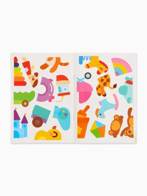 Книги &laquo;Наклейки-половинки&raquo;, набор 4 шт. по 12 стр., А5, Малышарики