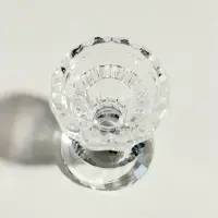 Стеклянный подсвечник на 1 свечу &laquo;Вазон с хрусталиком&raquo;, 8.5&times;6&times;6 см