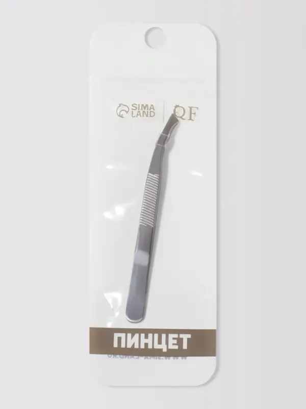 Пинцет со скошенными кончиками, широкий, 8.5 см