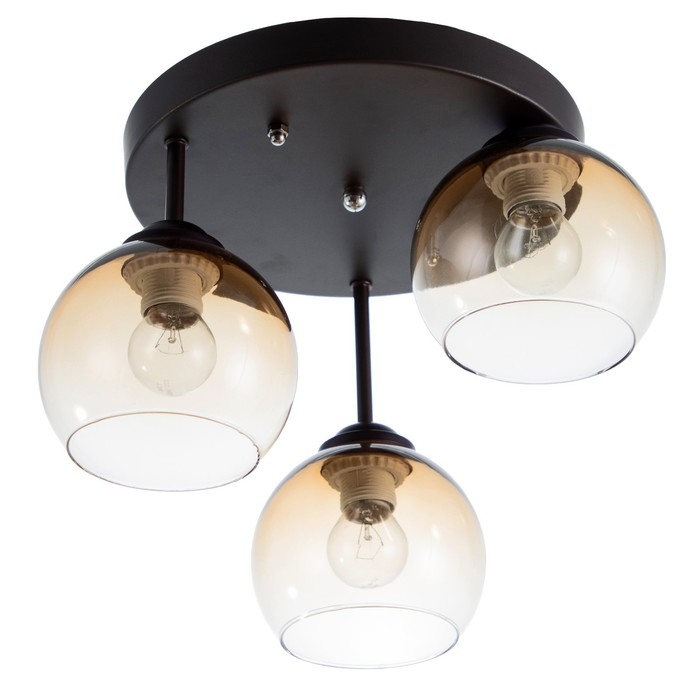 Люстра 2075/3GD E27 40Вт кофе-золото 45х45х40 см BayerLux