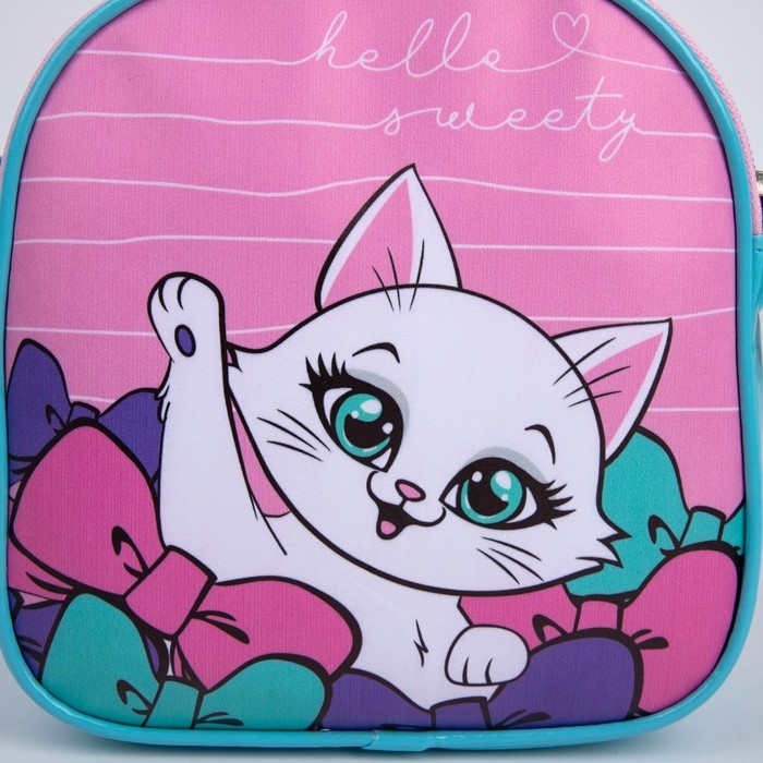 Сумка детская для девочки Сумка детская для девочки "Котик" 16*17см, искусственная кожа